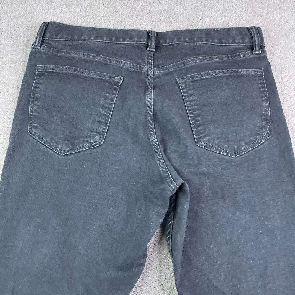 Banana Republic Jeans Mens 36x32 Gray‎ Black Slim Rapid Movement Denim Stretch